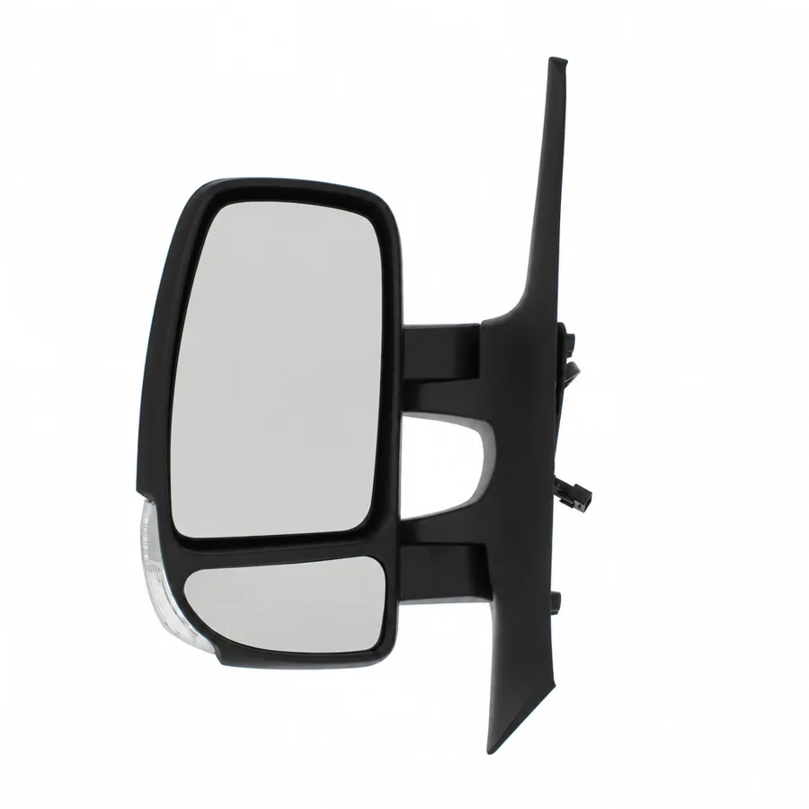 Renault Master Left Heated Electric Complete Mirror Unit, Black (2010–2025) — Indicator: Yes - Clear - 5w Bulb — photograph 3