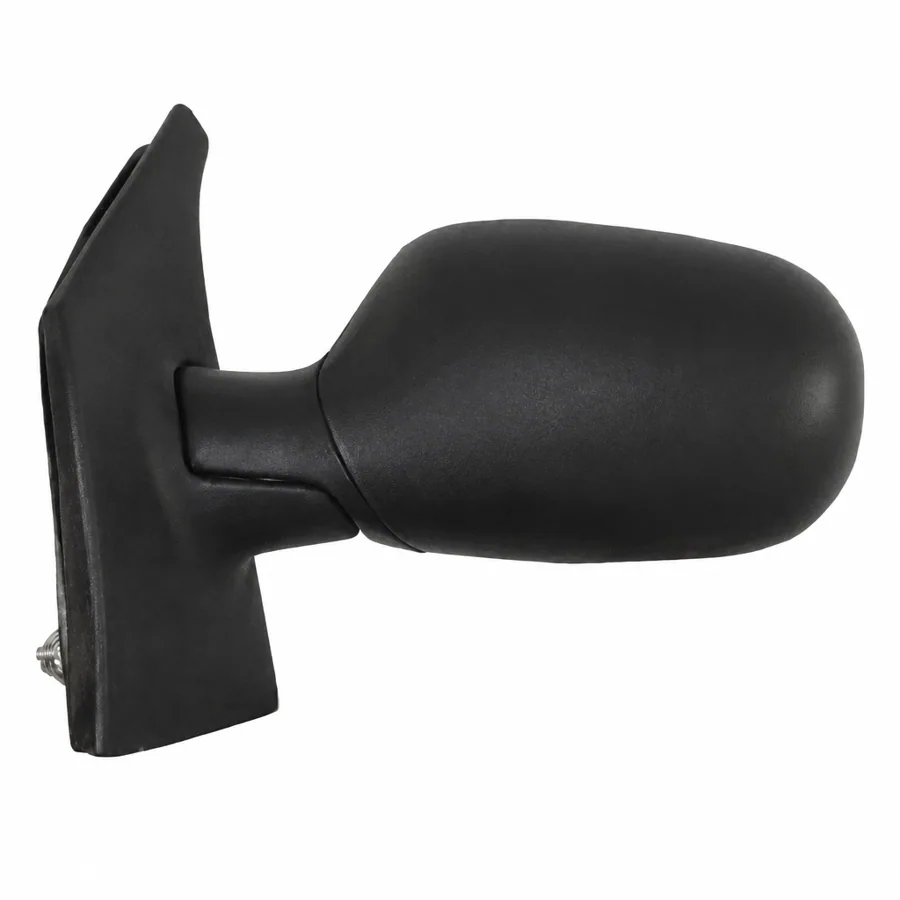 Renault Megane Left Complete Mirror Unit, Black - Textured