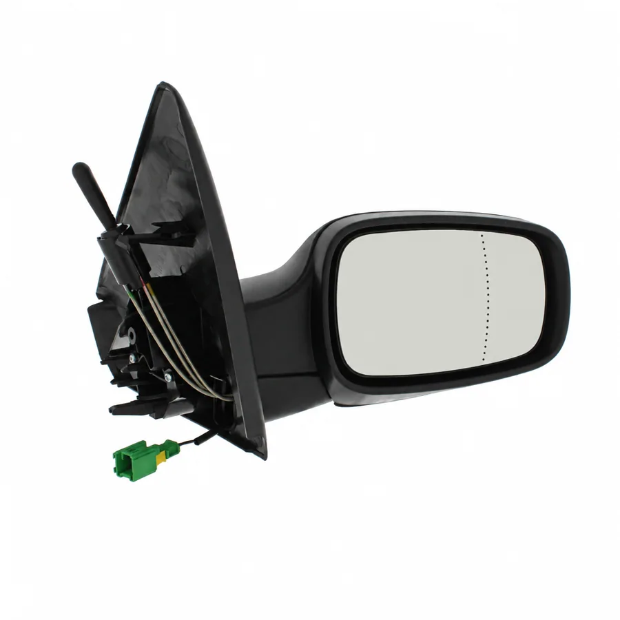 Renault Megane Right Complete Mirror Unit, Black (2002–2009) — photograph 3