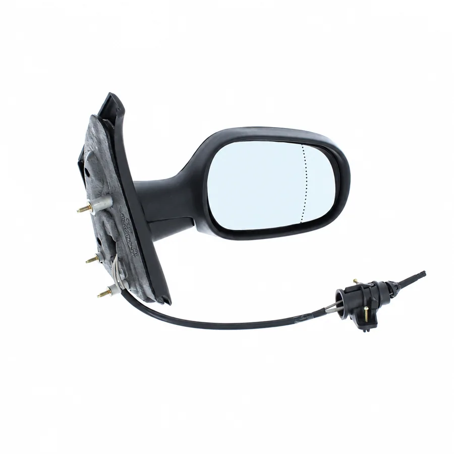 Renault Megane Right Complete Mirror Unit, Black - Textured — photograph 3