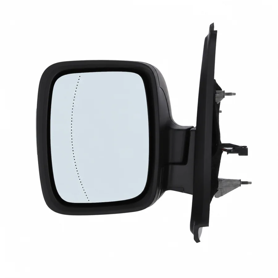 Renault Trafic Left Heated Power Folding Complete Mirror Unit, Primed (2021 onwards) — Aspherical Glass, 12 Hole 9 Pin Connector — photograph 2
