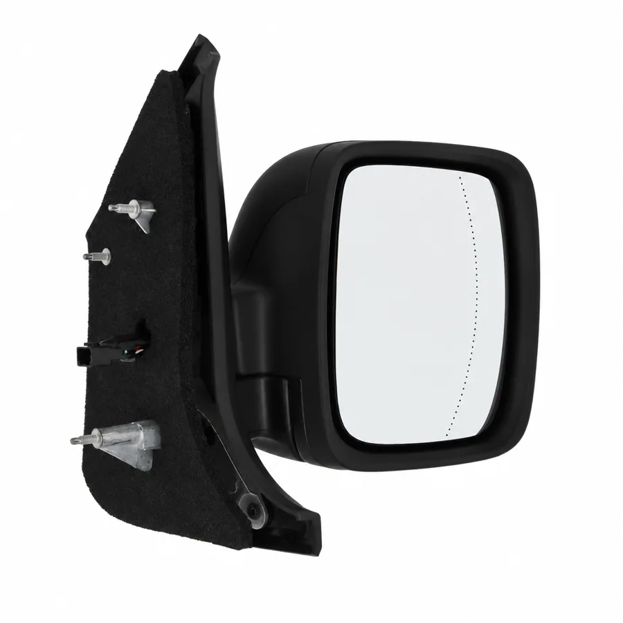 Renault Trafic Right Heated Electric Complete Mirror Unit, Black - Textured (2021 onwards) — photograph 2