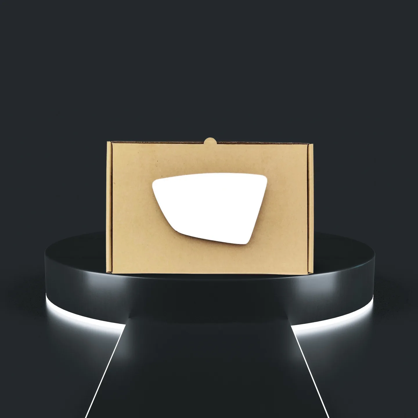 Seat Arona Left Convex Stick-on Mirror Glass (2017–2020)