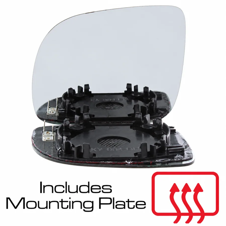 Seat Ibiza Left Heated Convex Clip-on Mirror Glass (1999–2002)