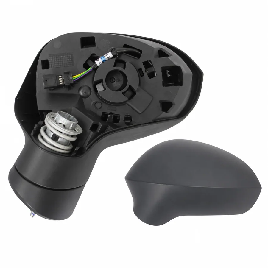 Seat Ibiza Left Heated Electric Complete Mirror Unit, Primed (2008–2017)