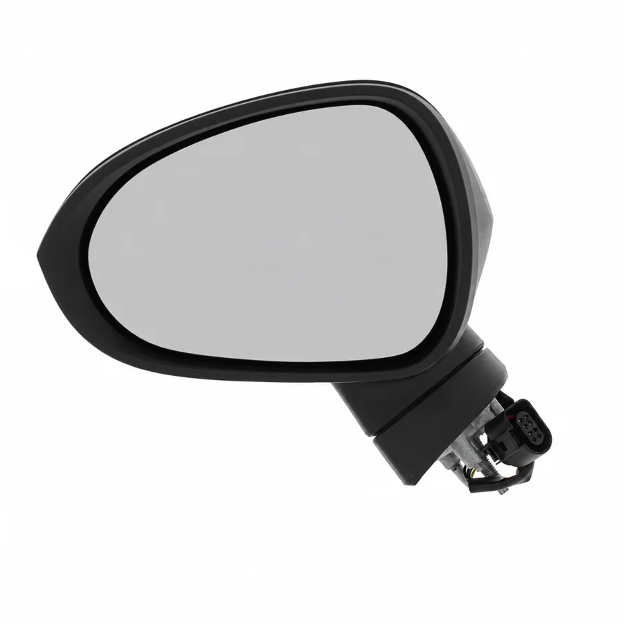 Seat Leon Left Heated Electric Complete Mirror Unit, Paintable - Black (2009–2013) — photograph 3