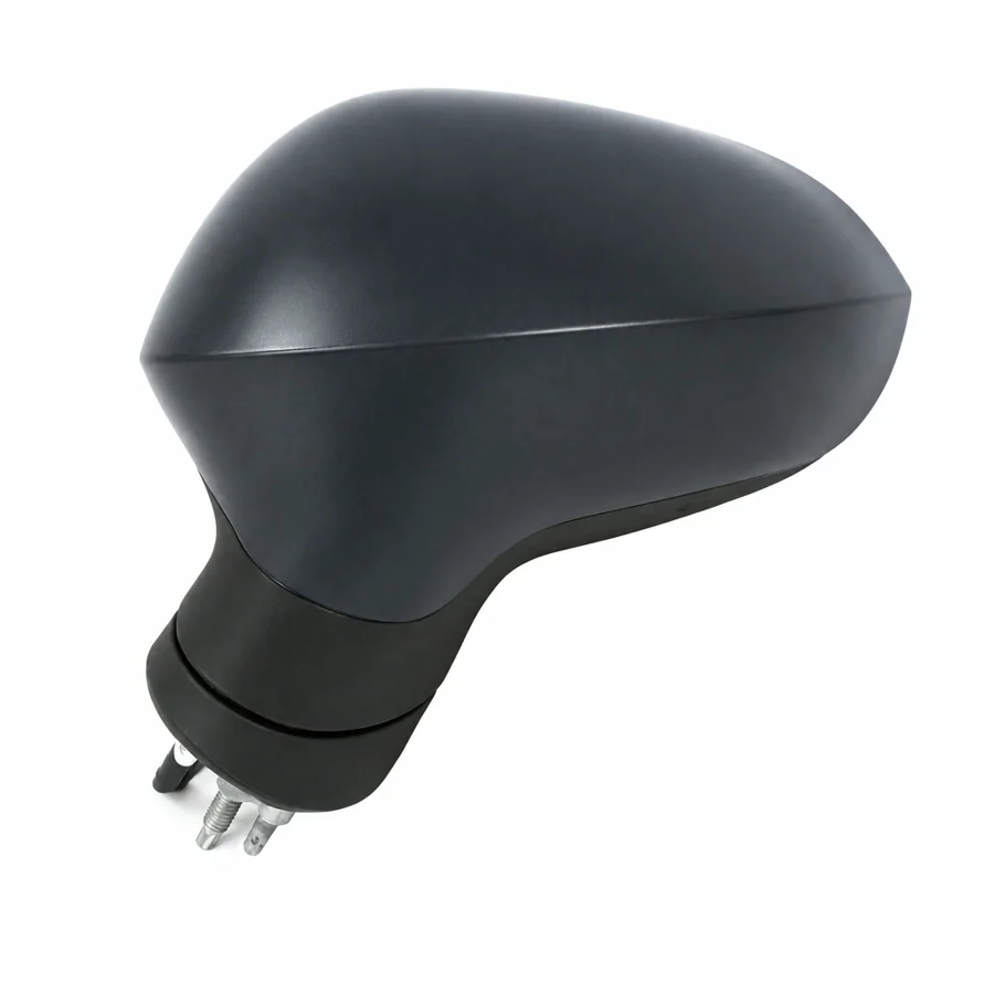 Seat Leon Left Heated Electric Complete Mirror Unit, Paintable - Black (2009–2013)