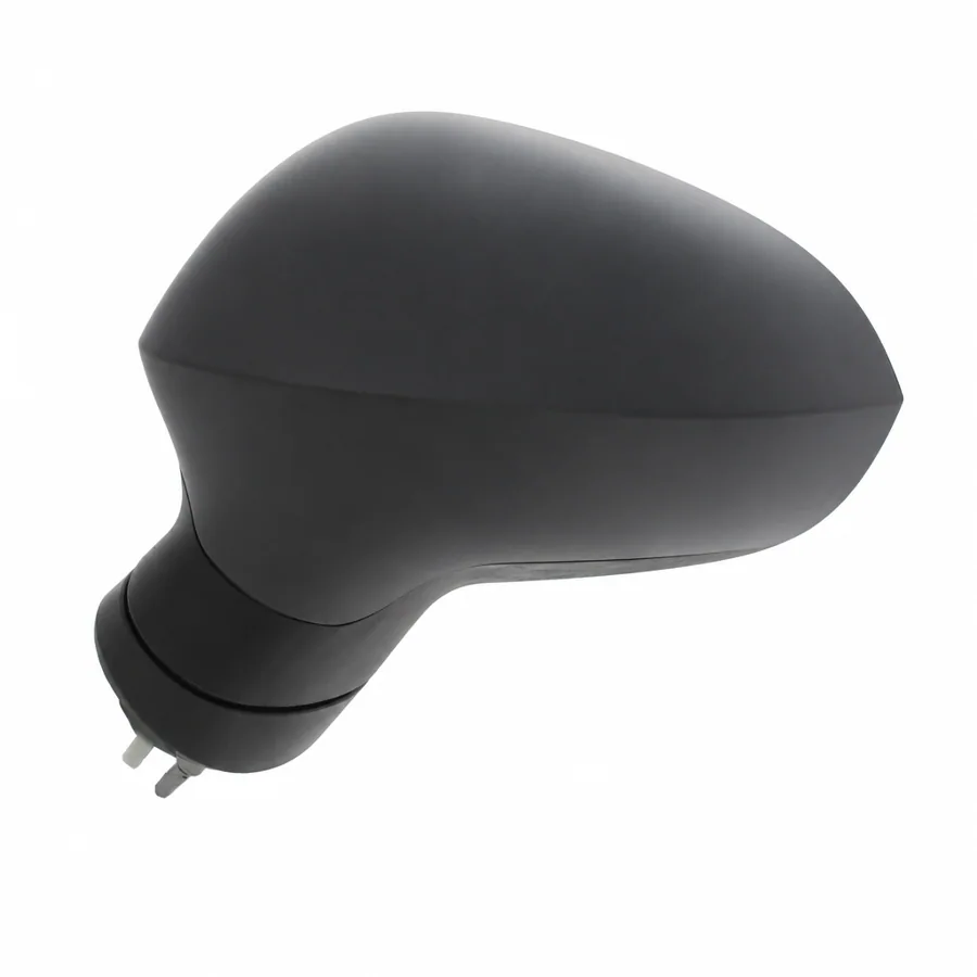 Seat Leon Left Heated Power Folding Complete Mirror Unit, Paintable - Black (2009–2013) — photograph 2