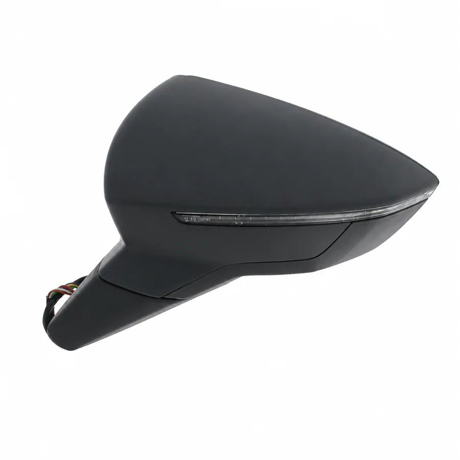 Seat Leon Left Heated Power Folding Complete Mirror Unit, Primed (2013–2021) — photograph 2