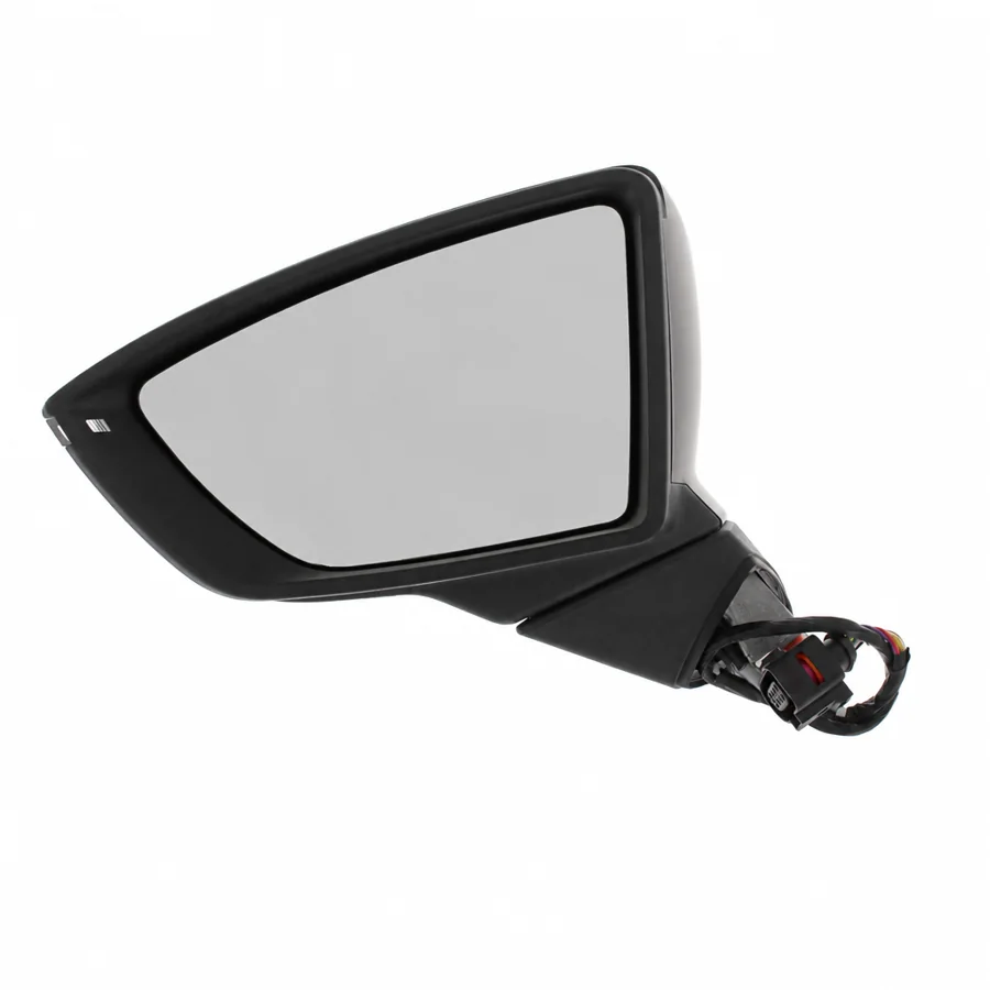 Seat Leon Left Heated Power Folding Complete Mirror Unit, Primed (2013–2021) — photograph 3