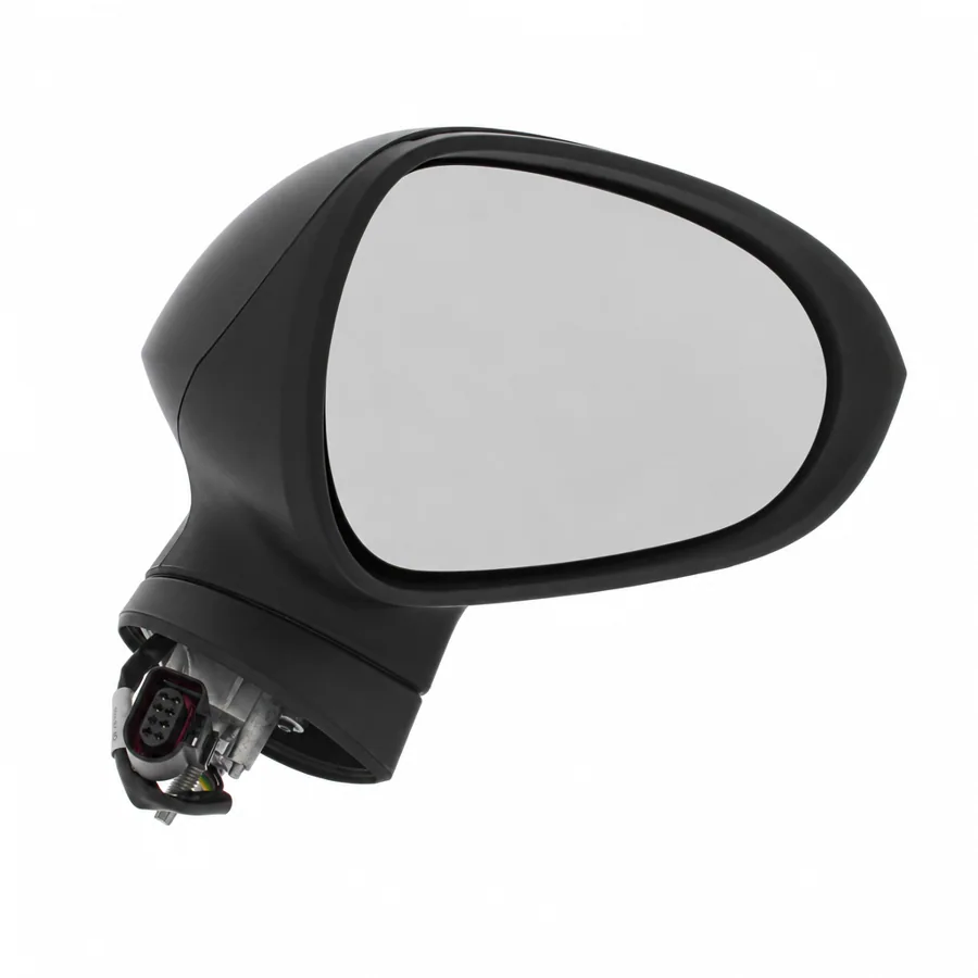 Seat Leon Right Heated Electric Complete Mirror Unit, Paintable - Black (2009–2013) — photograph 3