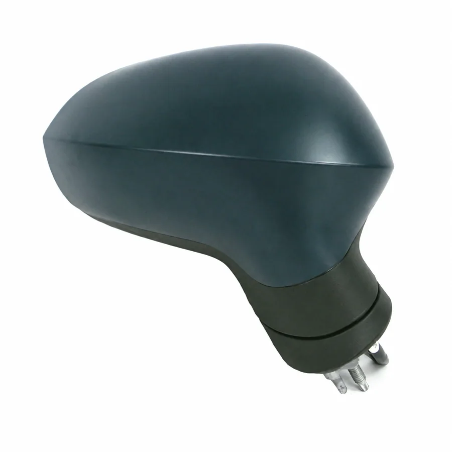 Seat Leon Right Heated Electric Complete Mirror Unit, Paintable - Black (2009–2013)
