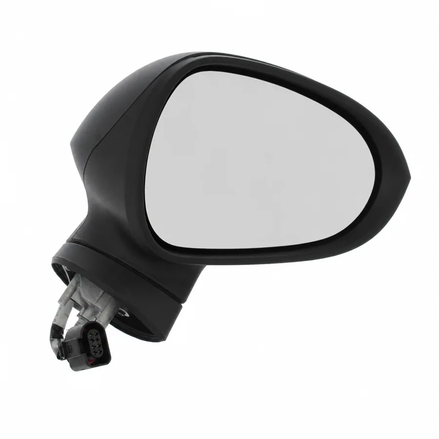 Seat Leon Right Heated Power Folding Complete Mirror Unit, Paintable - Black (2009–2013) — photograph 3