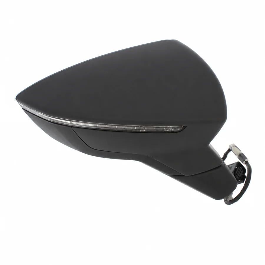 Seat Leon Right Heated Electric Complete Mirror Unit, Primed (2013–2021) — photograph 2