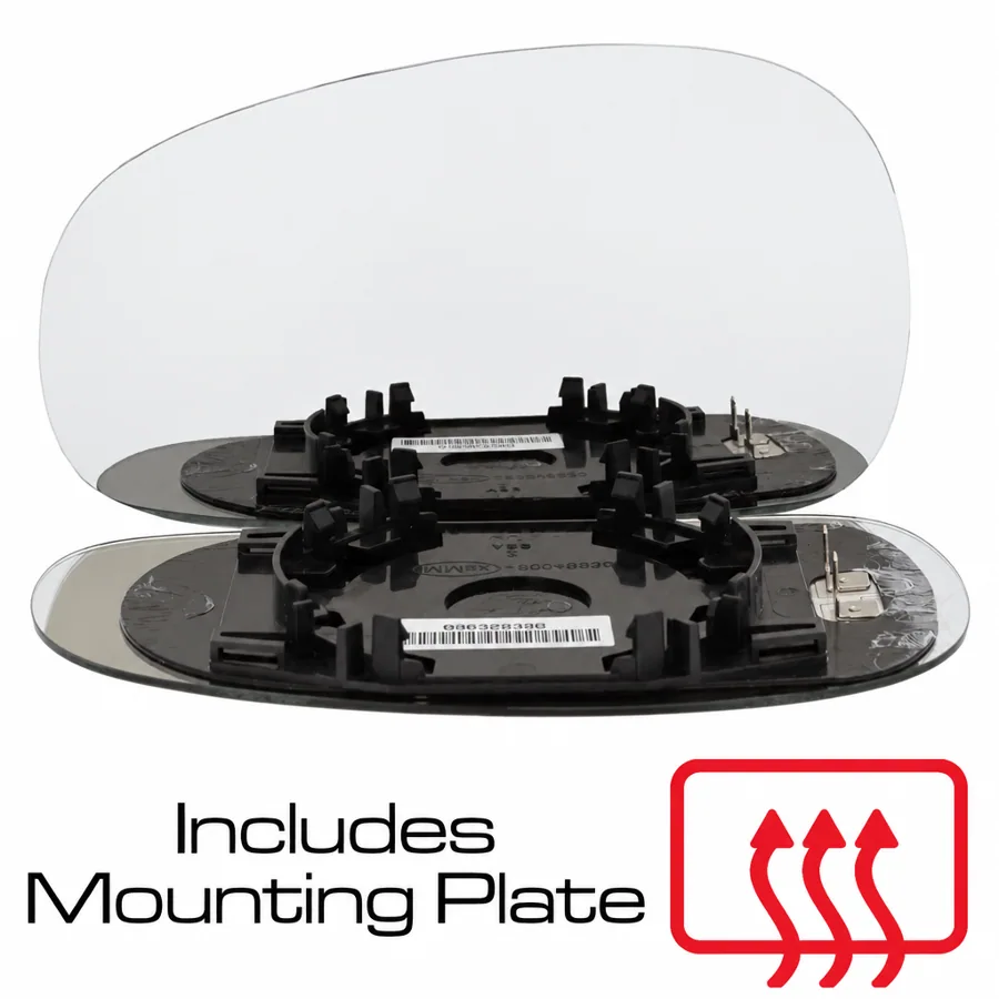 Seat Leon Left Heated Convex Mirror Glass (2005–2009)