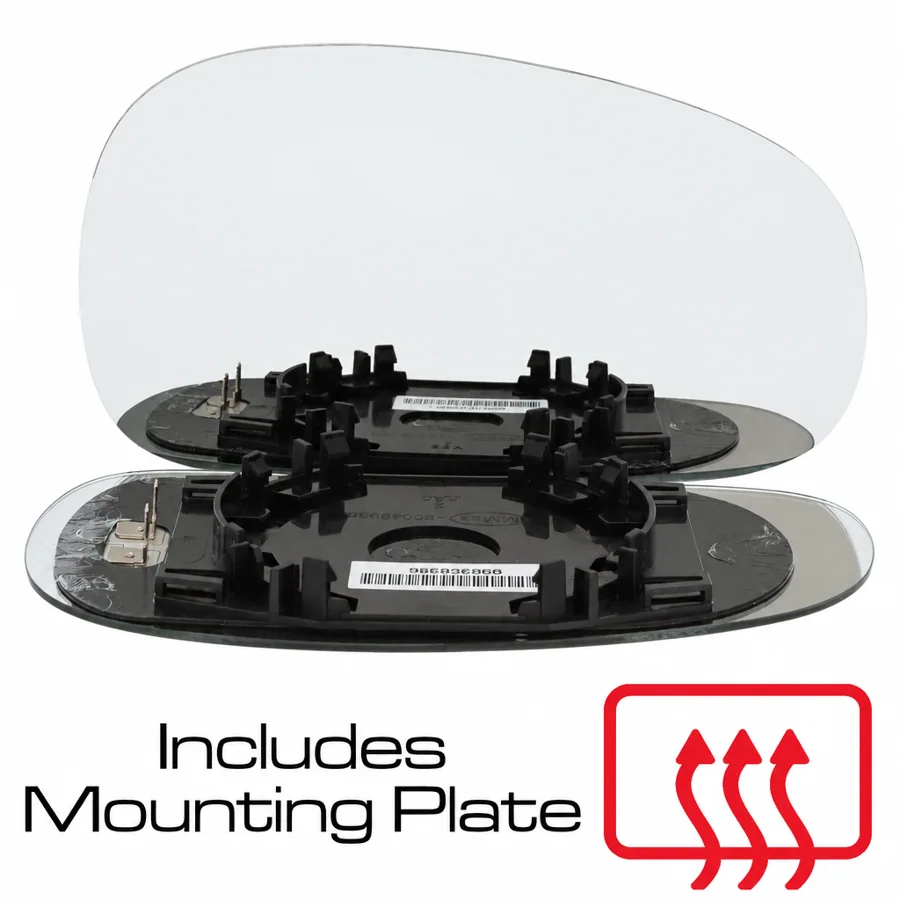Seat Leon Right Heated Convex Mirror Glass (2005–2009)