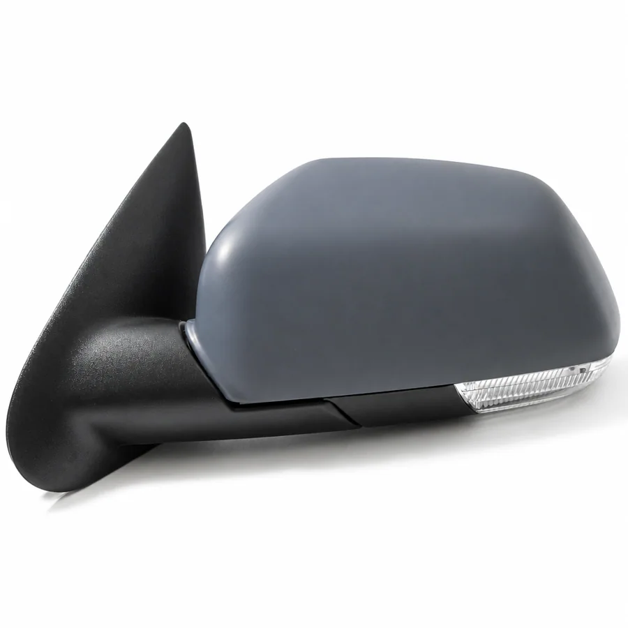 Skoda Octavia Left Heated Electric Complete Mirror Unit, Primed (2004–2013)