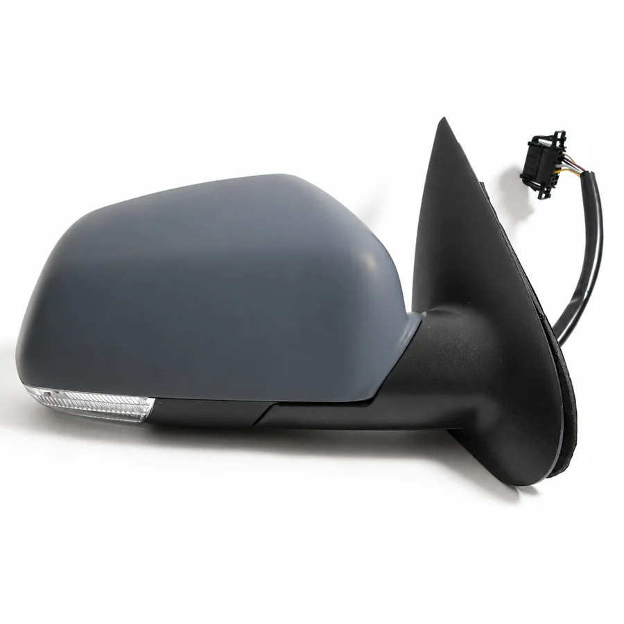 Skoda Octavia Right Heated Electric Complete Mirror Unit, Primed (2004–2013)