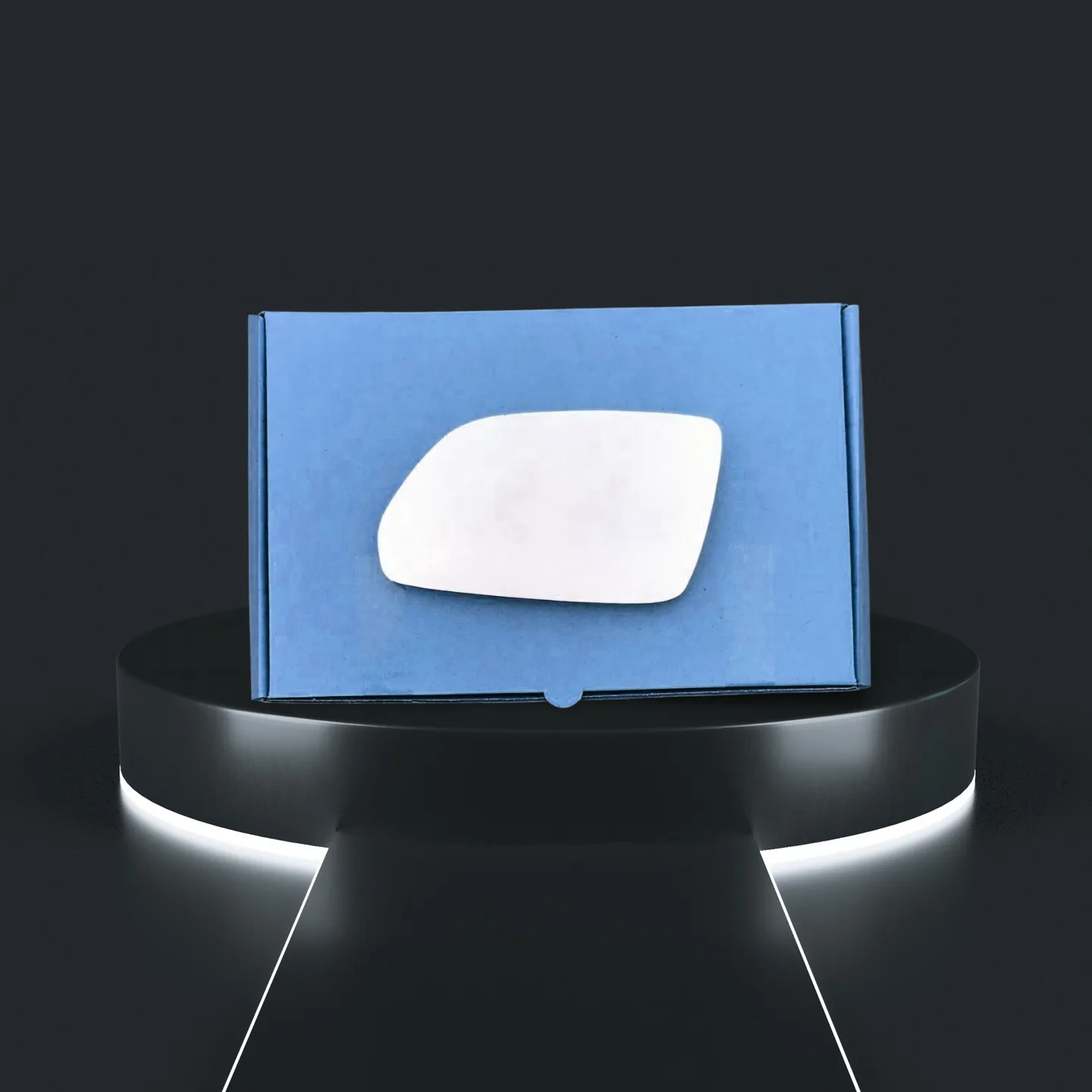 Skoda Octavia Left Convex Stick-on Mirror Glass (2004–2008)