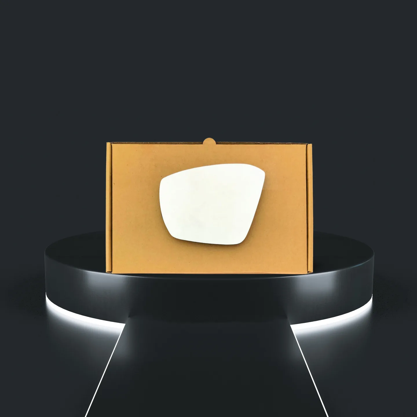 Skoda Octavia Left Convex Stick-on Mirror Glass (2012–2019)