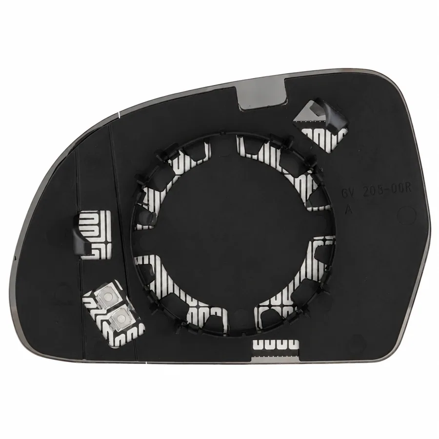 Skoda Superb Right Heated Aspherical Clip-on Mirror Glass (2008–2016) — Chrome — photograph 3