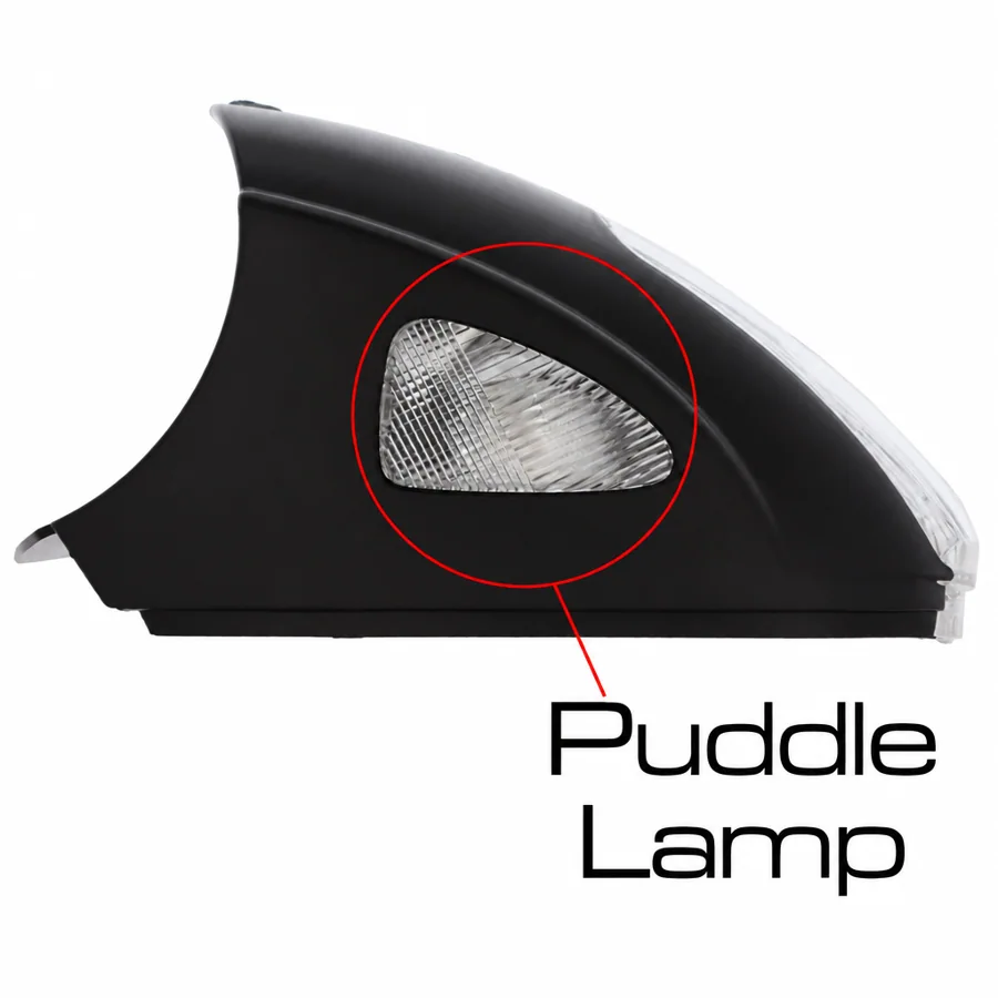 Skoda Yeti Left Clear Mirror Indicator (2009–2014) — Includes Plastic Base - 3 Pin Connector
