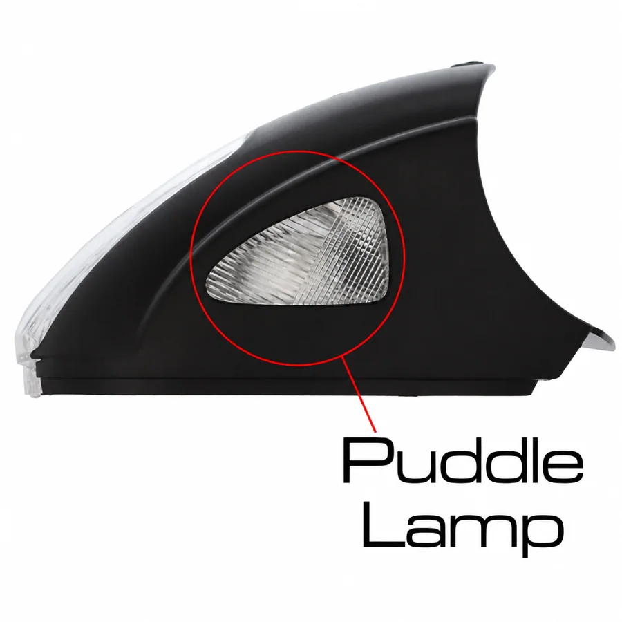 Skoda Yeti Right Clear Mirror Indicator (2009–2014) — Includes Plastic Base - 3 Pin Connector