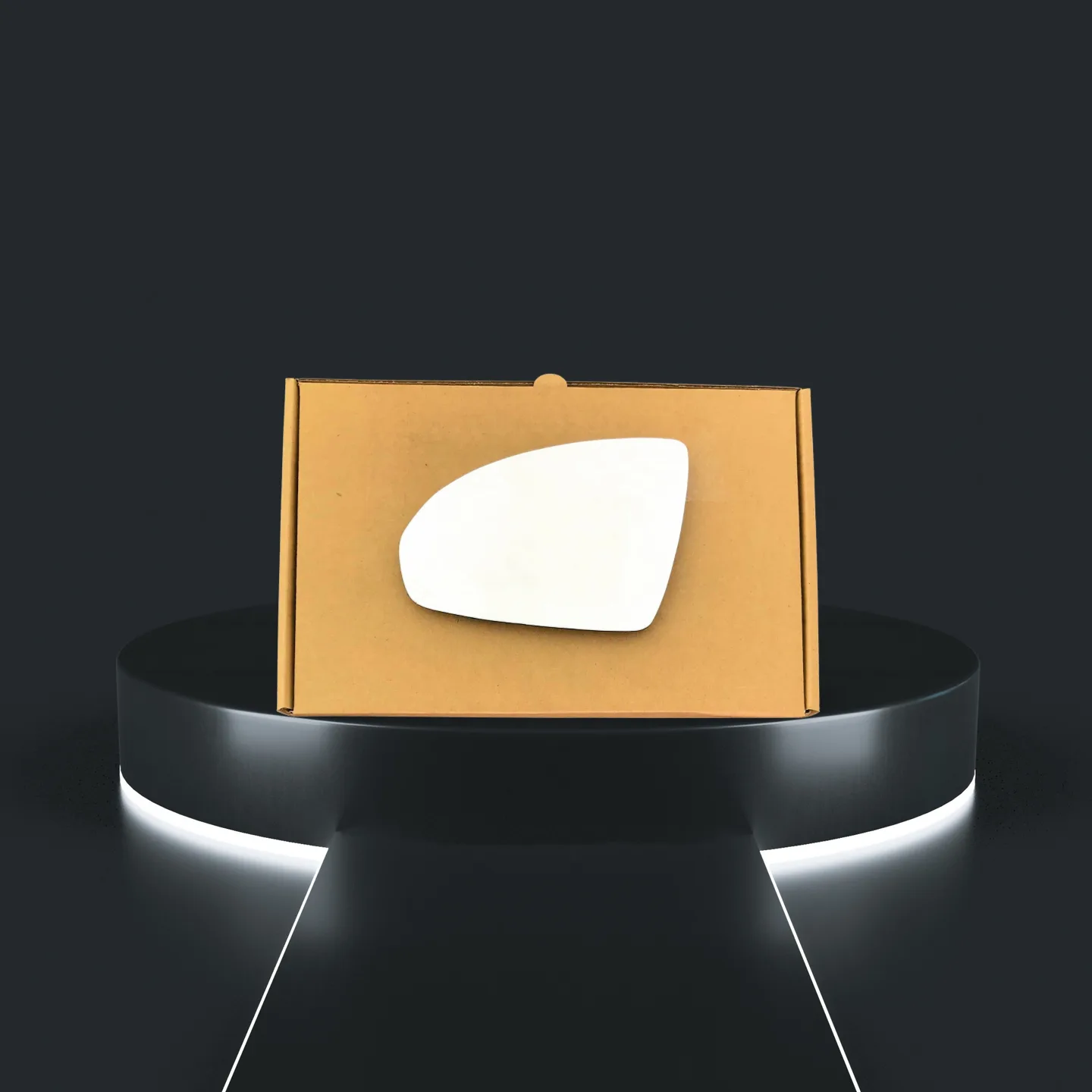 Smart Fortwo Left Convex Stick-on Mirror Glass (2007–2015)