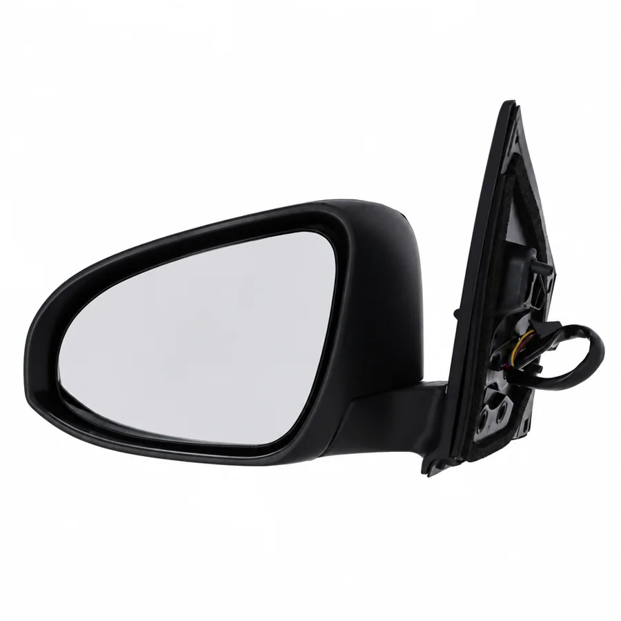 Toyota Auris Left Heated Electric Complete Mirror Unit, Paintable - Black (2012–2019) — photograph 3