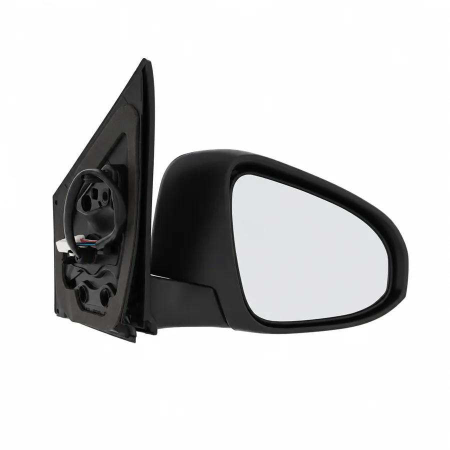 Toyota Auris Right Heated Power Folding Complete Mirror Unit, Paintable - Black (2012–2019) — photograph 2