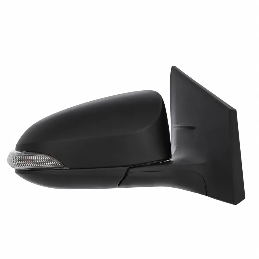 Toyota Auris Right Heated Power Folding Complete Mirror Unit, Paintable - Black (2012–2019)