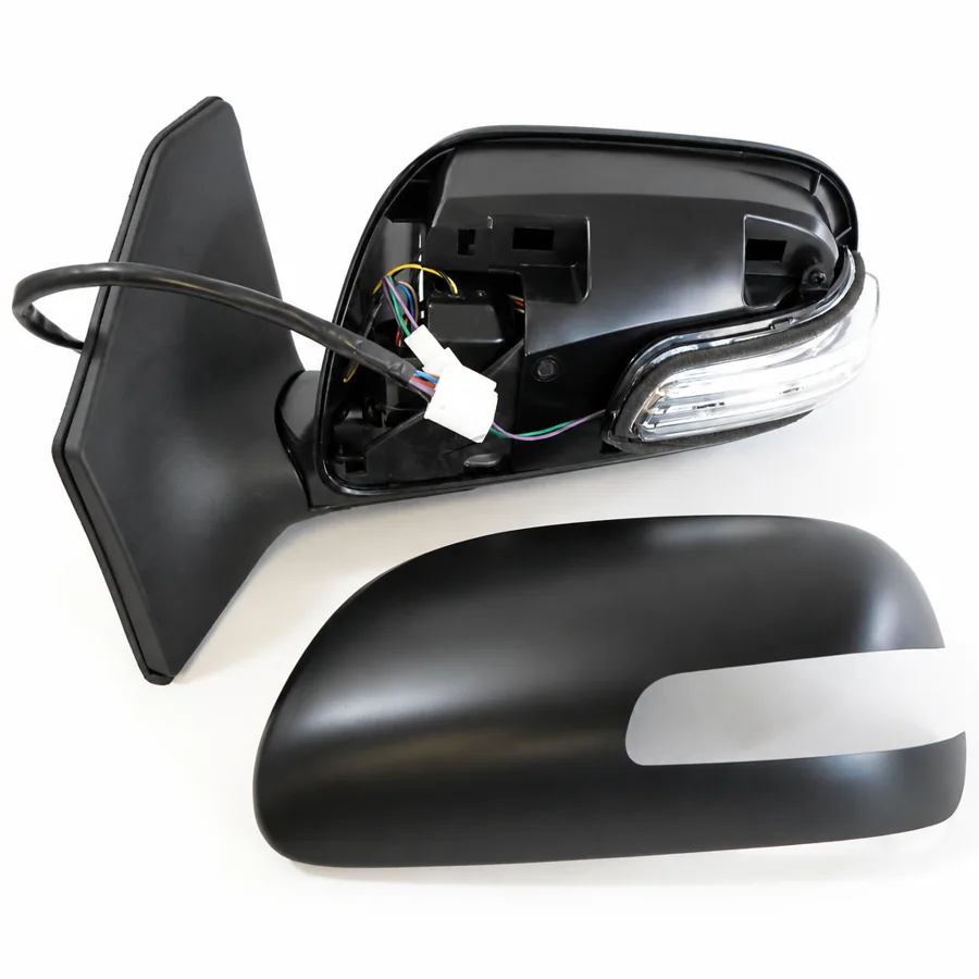Toyota Avensis Left Heated Power Folding Complete Mirror Unit, Primed (2006–2009)
