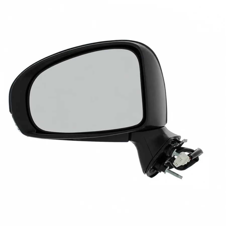 Toyota Avensis Left Heated Electric Complete Mirror Unit, Paintable - Black (2009–2015) — photograph 3