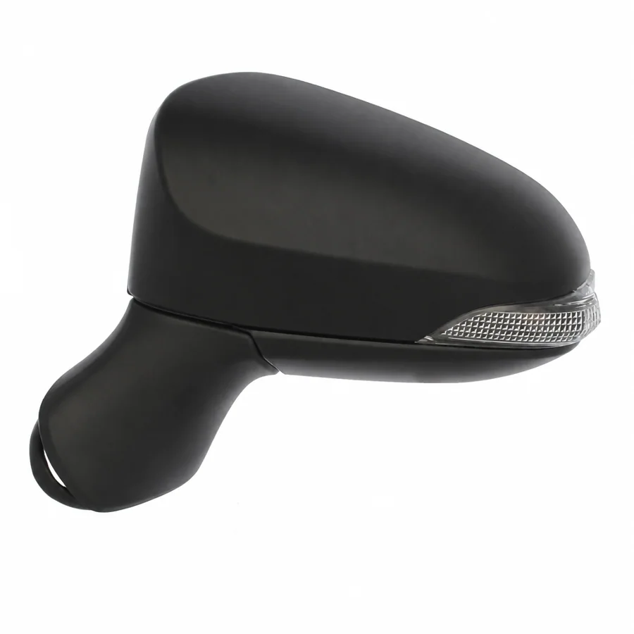 Toyota Avensis Left Heated Electric Complete Mirror Unit, Paintable - Black (2015–2018)