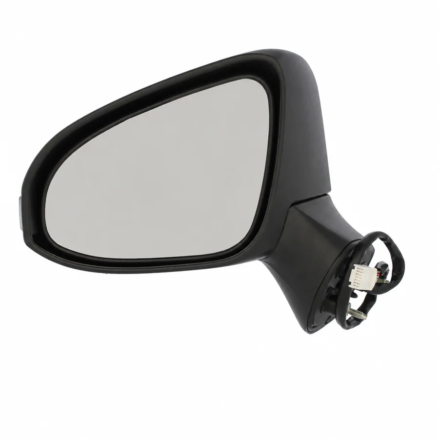Toyota Avensis Left Heated Power Folding Complete Mirror Unit, Paintable - Black (2015–2018) — photograph 2