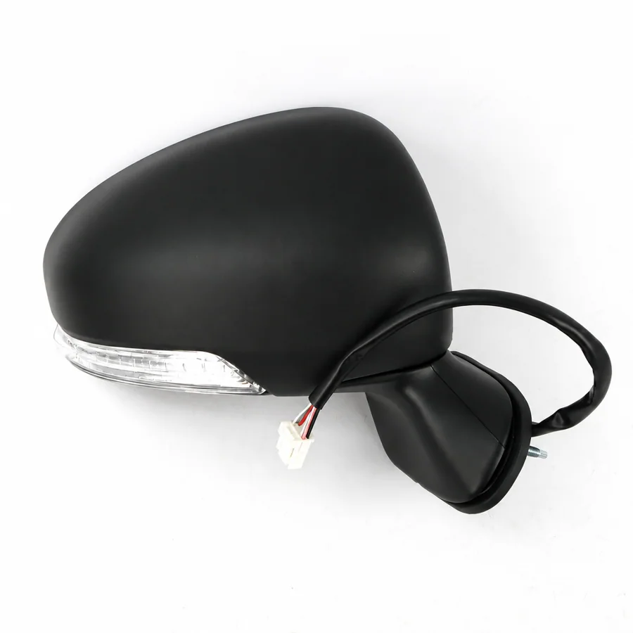 Toyota Avensis Right Heated Electric Complete Mirror Unit, Paintable - Black (2009–2015)