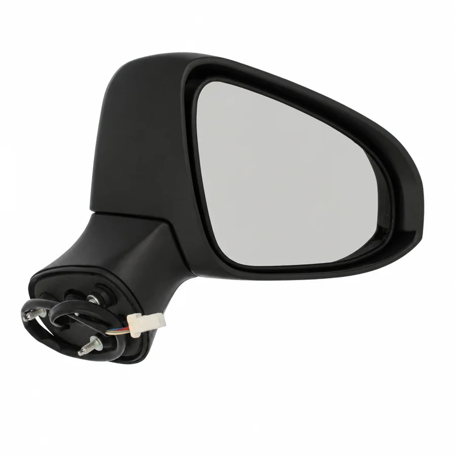 Toyota Avensis Right Heated Electric Complete Mirror Unit, Paintable - Black (2015–2018) — photograph 2