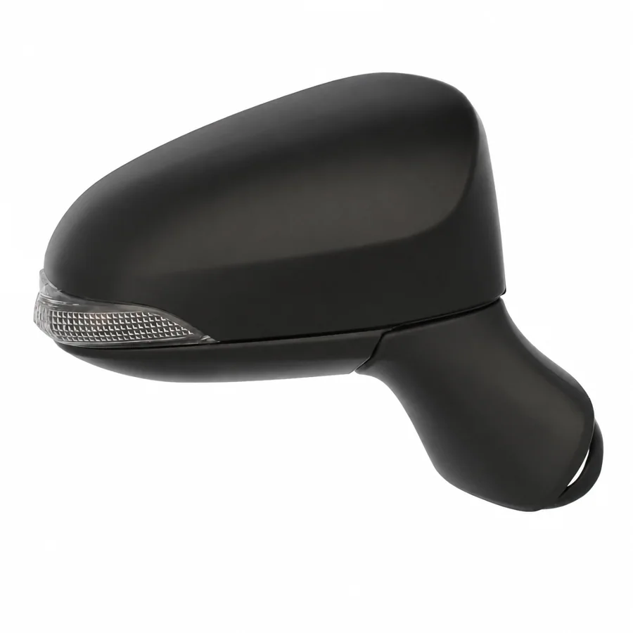Toyota Avensis Right Heated Electric Complete Mirror Unit, Paintable - Black (2015–2018)
