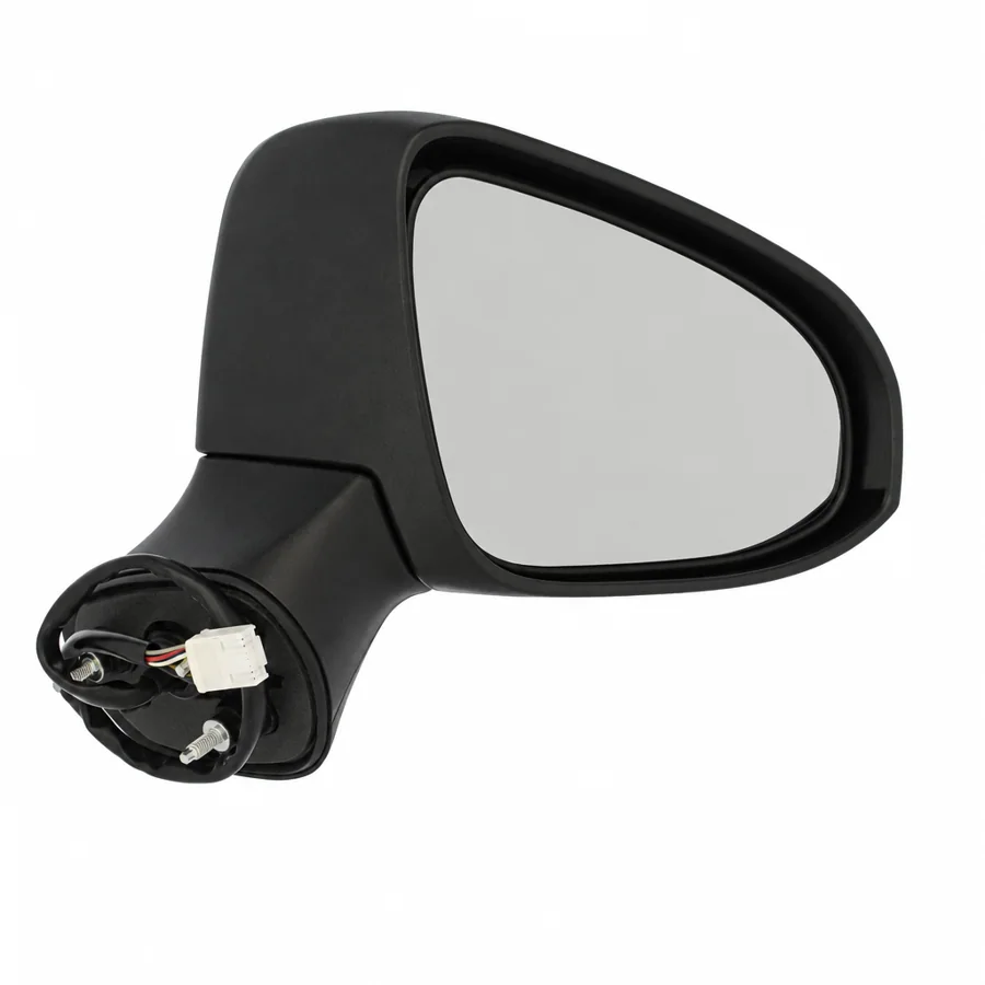 Toyota Avensis Right Heated Power Folding Complete Mirror Unit, Paintable - Black (2015–2018) — photograph 2