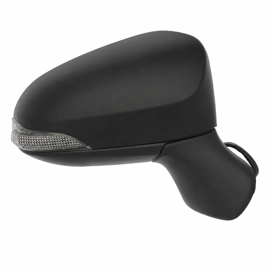 Toyota Avensis Right Heated Power Folding Complete Mirror Unit, Paintable - Black (2015–2018)