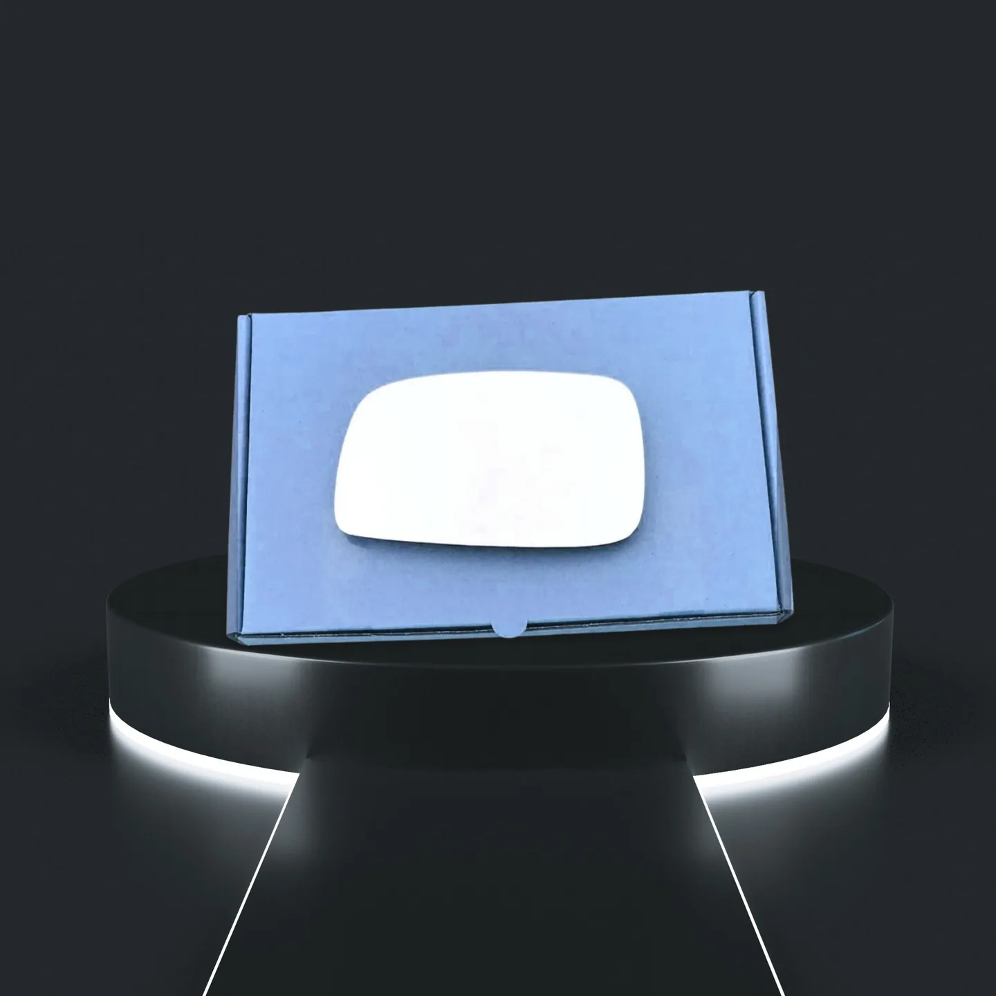 Toyota Avensis Left Convex Stick-on Mirror Glass (2003–2005)