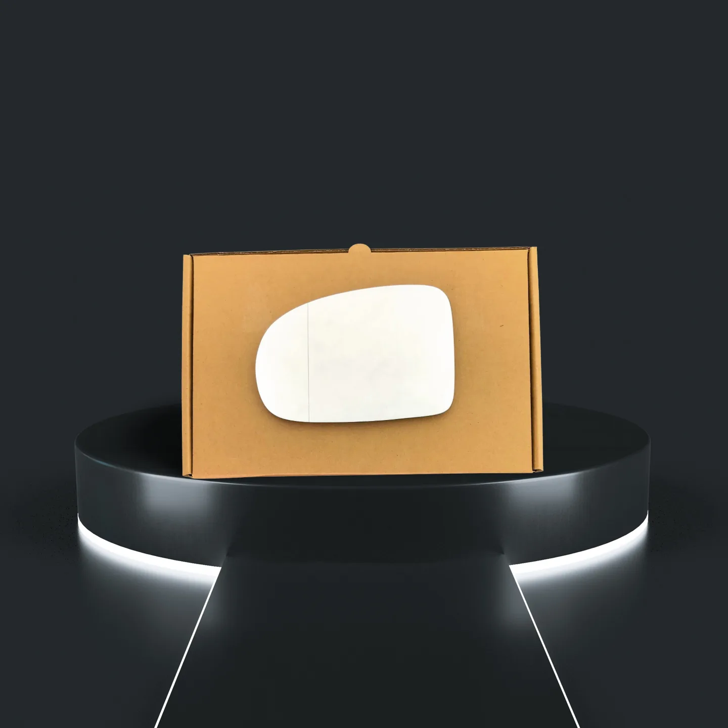 Toyota Avensis Left Convex Stick-on Mirror Glass (2009–2015)