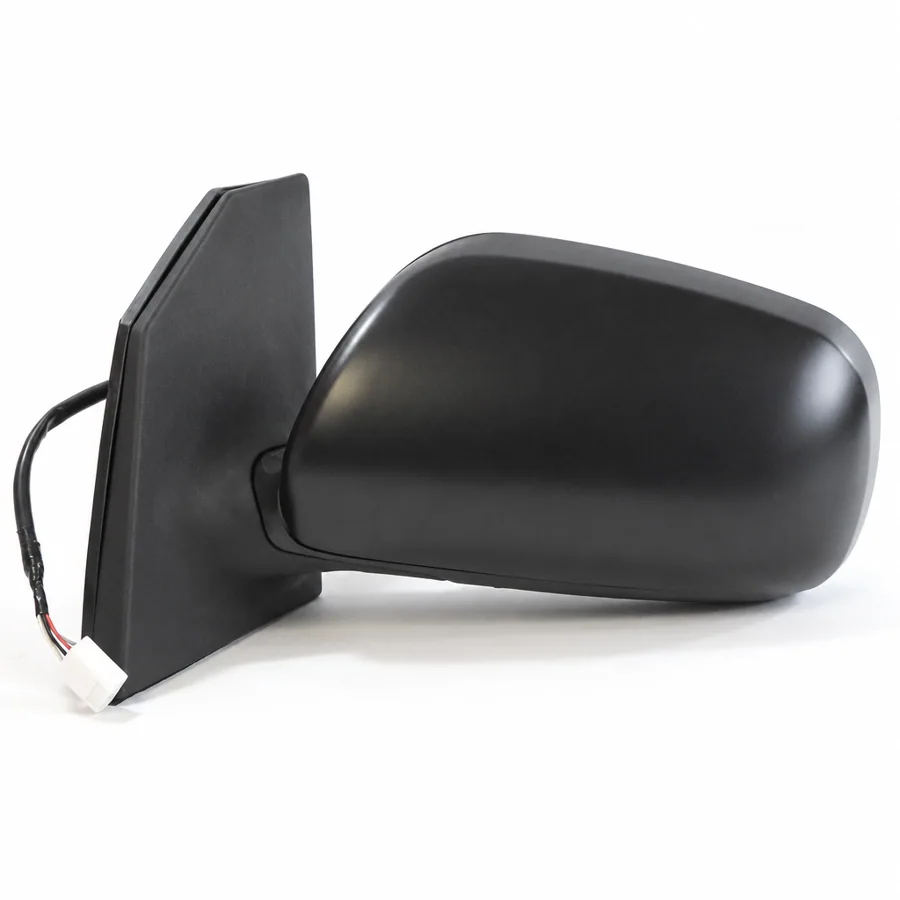 Toyota Corolla Left Heated Electric Complete Mirror Unit, Paintable - Black (2004–2007)