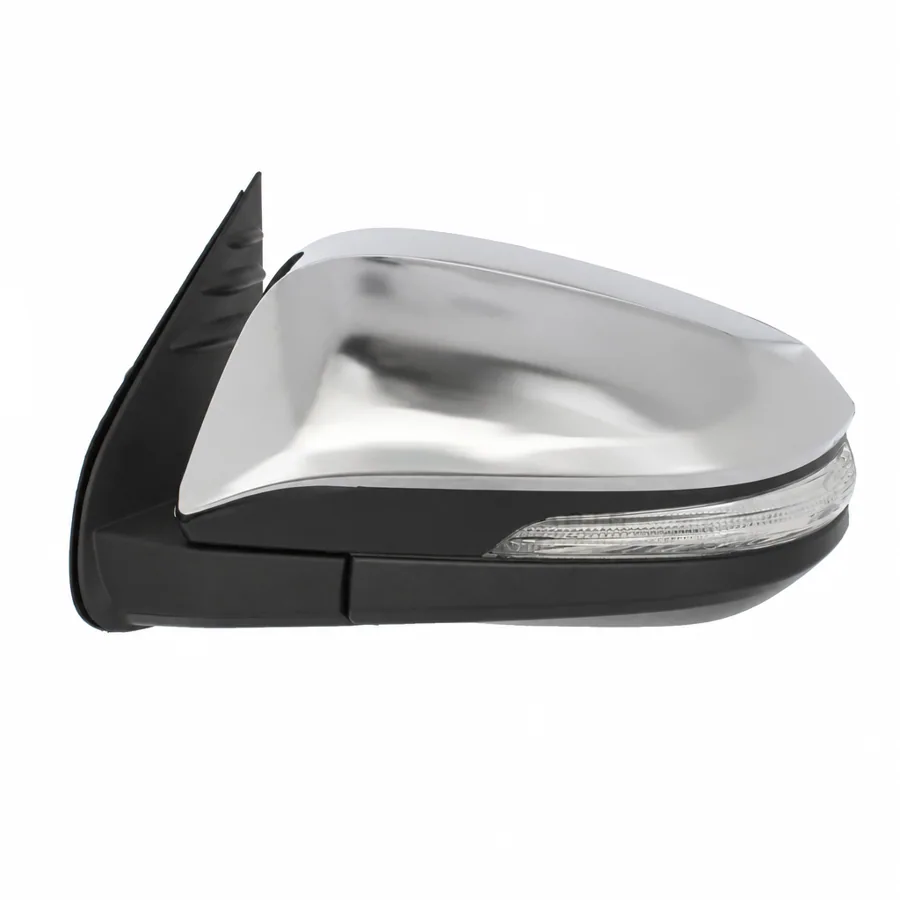 Toyota Hi-Lux Left Power Folding Complete Mirror Unit, Chrome Finish (2016 onwards)