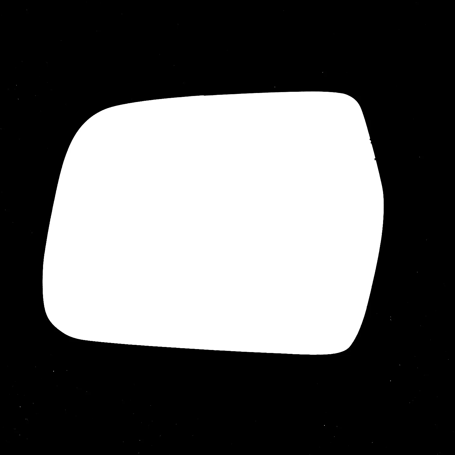 Toyota Hi-Lux Left Convex Stick-on Mirror Glass (1997–2005)