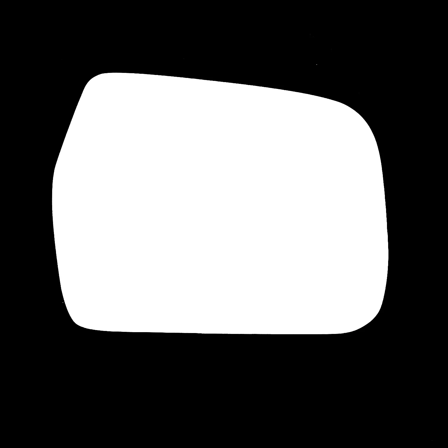 Toyota Hi-Lux Right Convex Stick-on Mirror Glass (1997–2005)