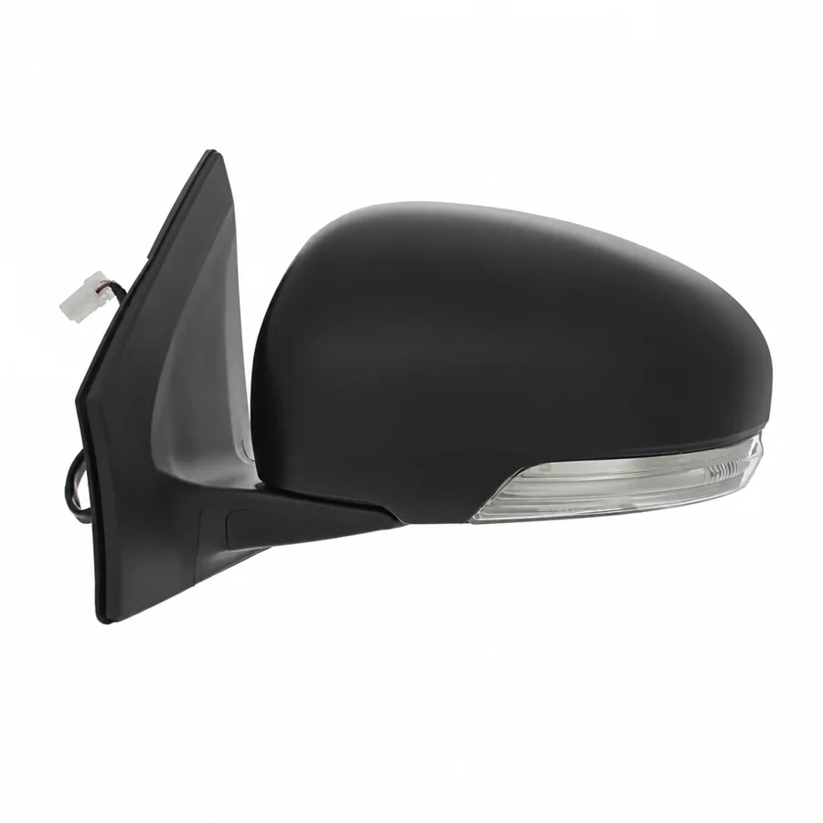 Toyota iQ Left Heated Electric Complete Mirror Unit, Paintable - Black (2009–2015) — photograph 2