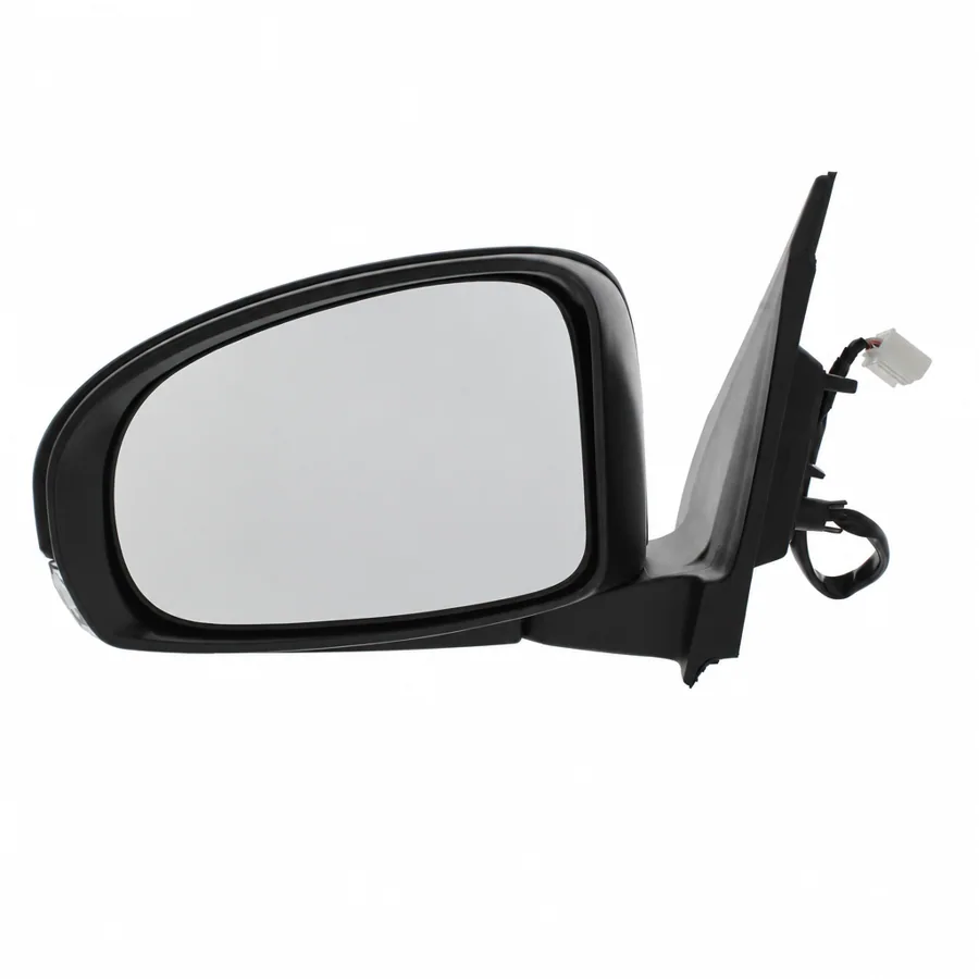 Toyota iQ Left Heated Electric Complete Mirror Unit, Paintable - Black (2009–2015) — photograph 3