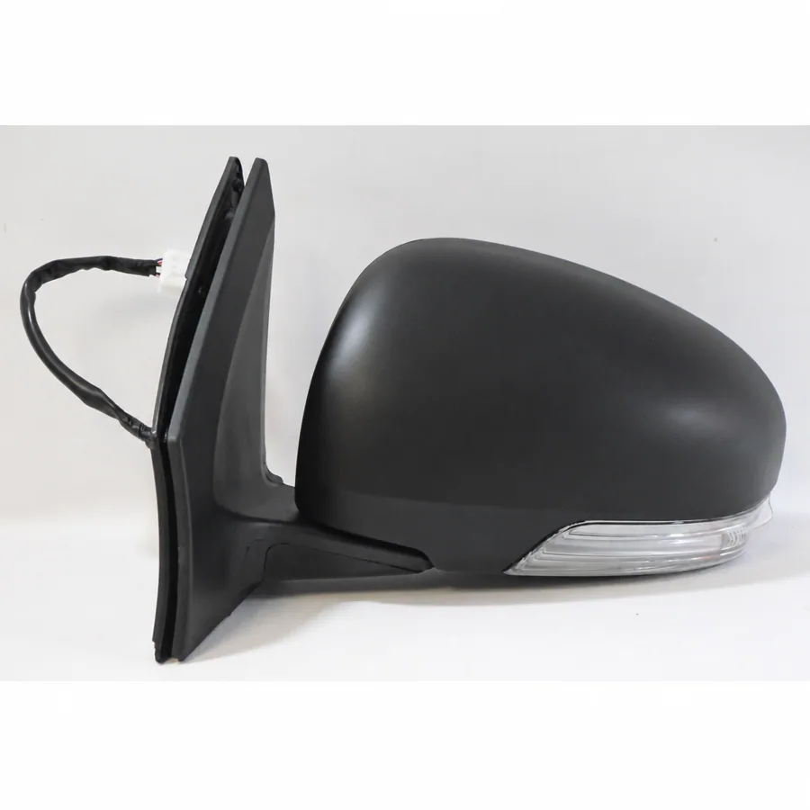 Toyota iQ Left Heated Electric Complete Mirror Unit, Paintable - Black (2009–2015)