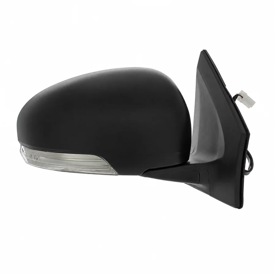 Toyota iQ Right Heated Electric Complete Mirror Unit, Paintable - Black (2009–2015) — photograph 2